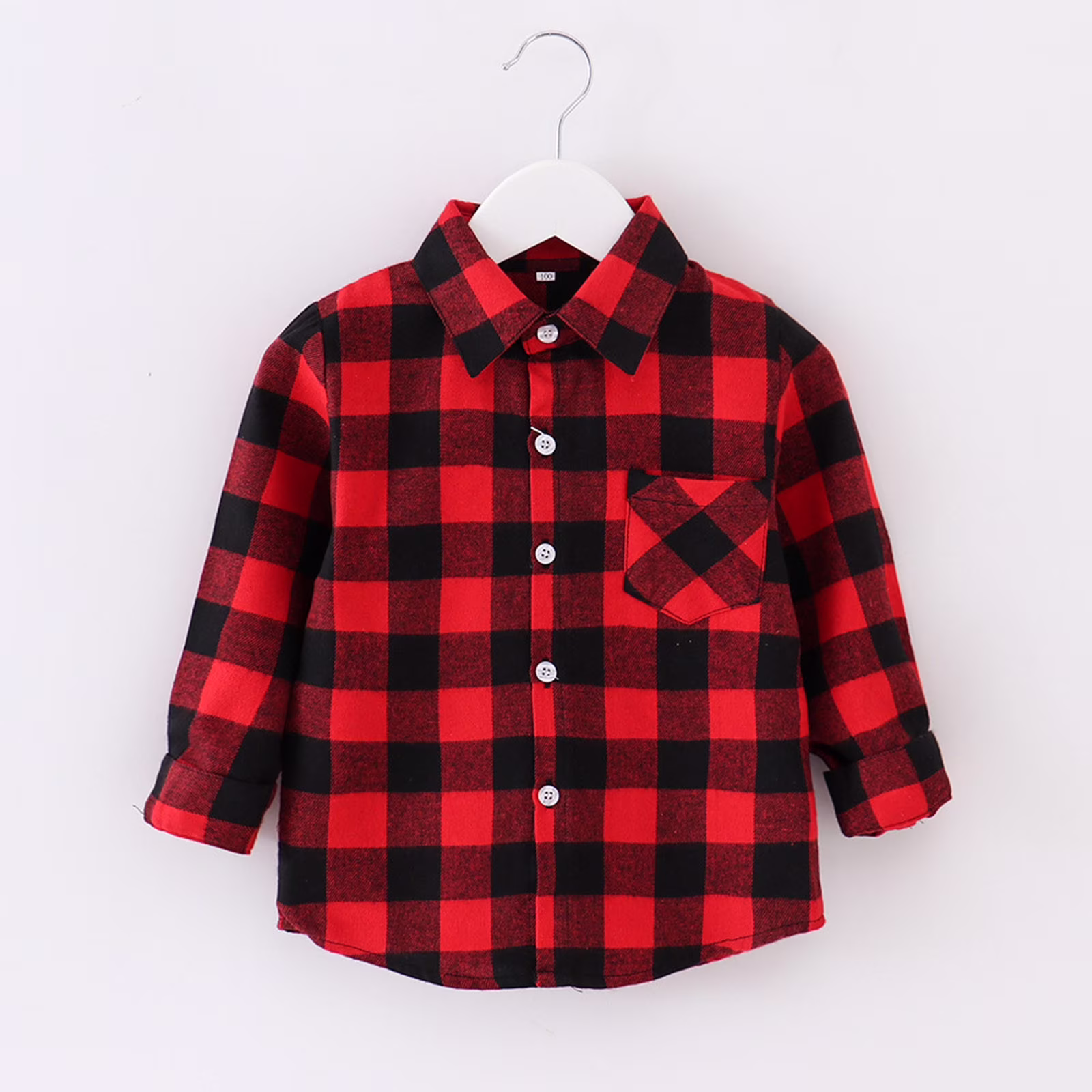 Boys Hoodies And Sweatshirts Autumn Winter Kids Flannel Jacket Plaid Long Sleeve Lapel Button Down Coat Tops Holiday Wear