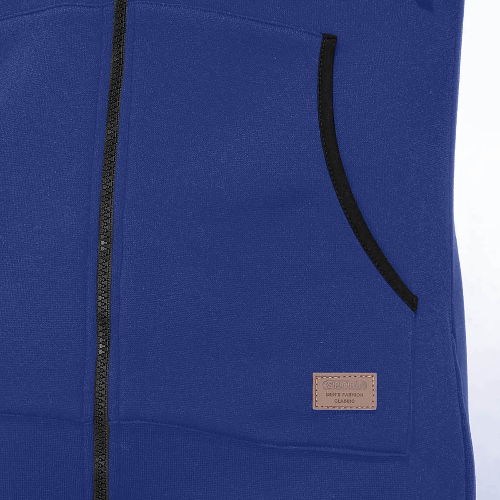 Men Pure Color Splicing Autumn Winter Casual Hoodie Print Zipper Print Jumpsuit New Years Eve Jumpsuit