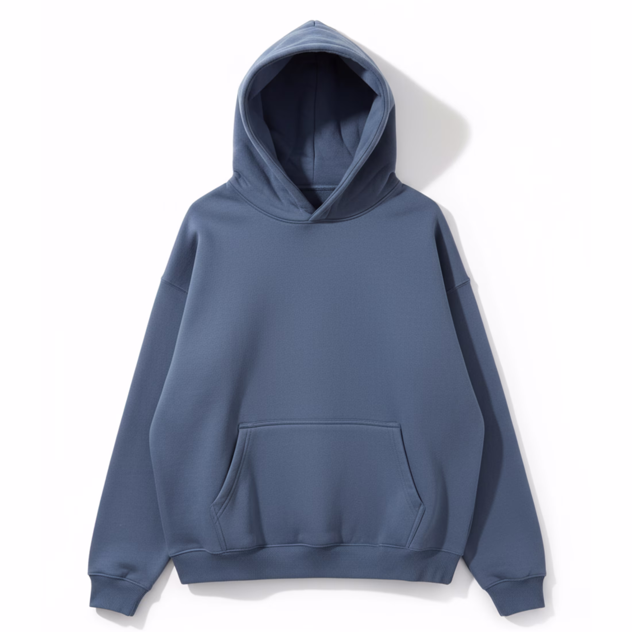 Unisex Heavyweight Fleece Pullover Hoodie – Thick, Soft & Warm – No Drawstring Minimalist Design