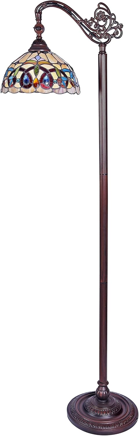 Chloe CH33353VR11-RF1 Floor Lamp, One Size, Multi-Colored