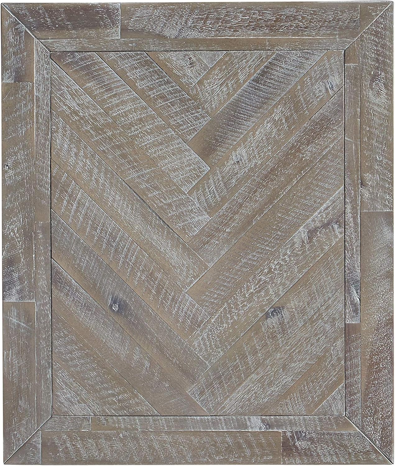 Modus Herringbone End Table, Rustic Latte