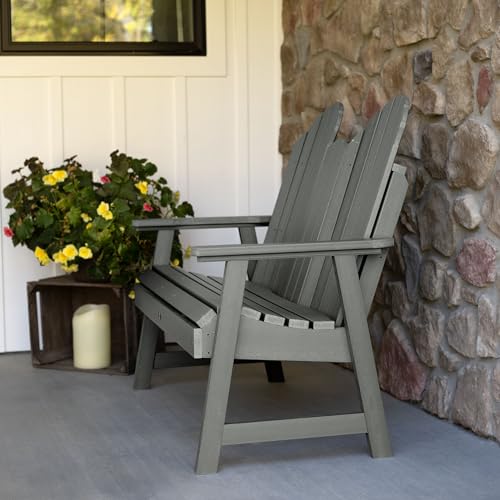 highwood Hamilton 4ft Dining Height Adirondack Bench, Rustic Red