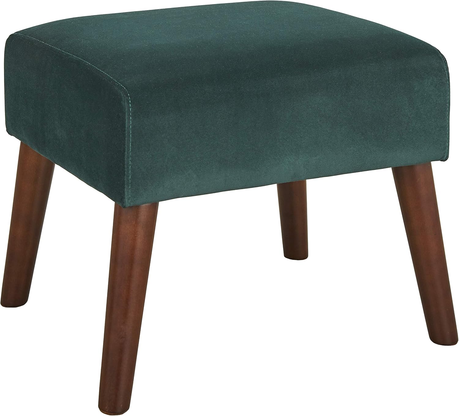 Angelo HOME, Jane, Mid Century Modern Upholstered Living Room Ottoman, 17.3