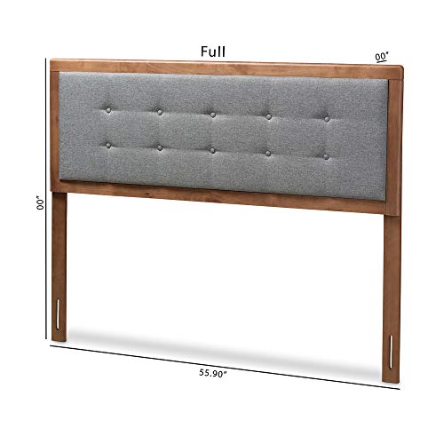 Baxton Studio Headboards, Queen, Dark Gray/Walnut
