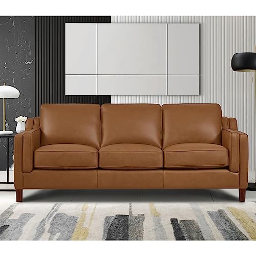 Hydeline Bella Top Grain Leather Chair, Cognac