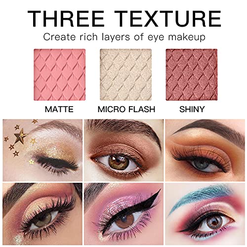 All-in-one Holiday Make up Gift Set | Makeup Kit for Women Full Kit Essential Starter Bundle Include Eyeshadow Palette Lipstick Blush Foundation Concealer Face Powder Mascara Lipgloss Brush