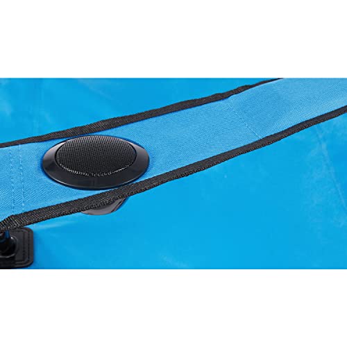 Margaritaville Folding Chair with Wireless Speakers, Beach Chair with Waterproof Wireless Speakers, 5 Hour Playback Time, 20 Foot Bluetooth Range, Cup Holder, Backpack, Padded Head and Neck Rest