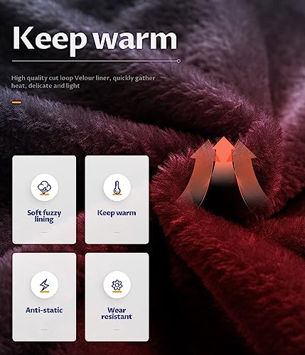 CREATMO US Men's Mountain Waterproof Ski Jacket Snowboard Jacket Windproof Snowboarding Jacket Warm Winter Coat Raincoat