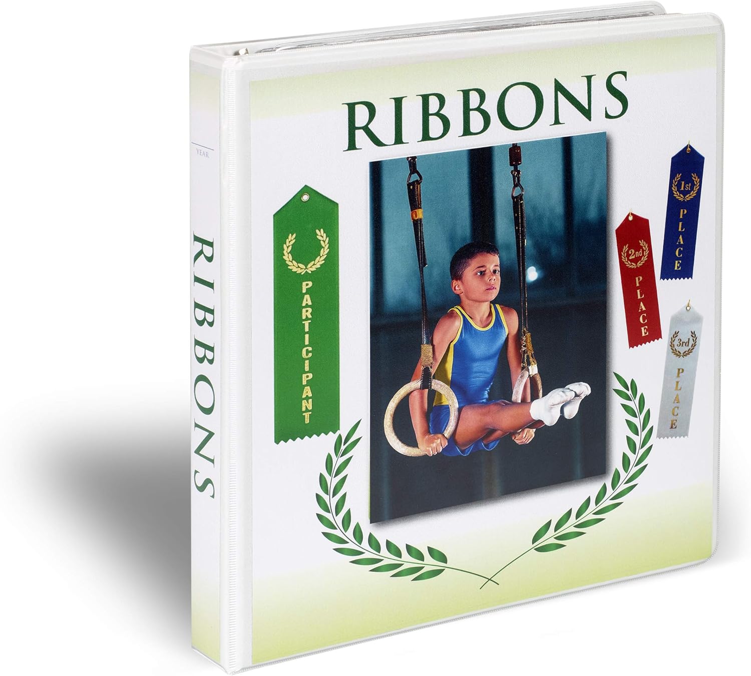 Award Ribbon Holder BINDER Organizer Display Storage Any Sport Contest Event Competition Ribbons Awards with 15 Pages Sheets and More