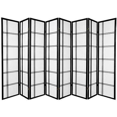 Double Cross Room Divider 3 to 10 Panel (BLACK, 4)