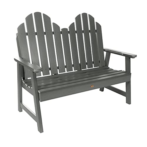 Highwood Classic Westport Adirondack Garden Bench, 4ft, Rustic Red