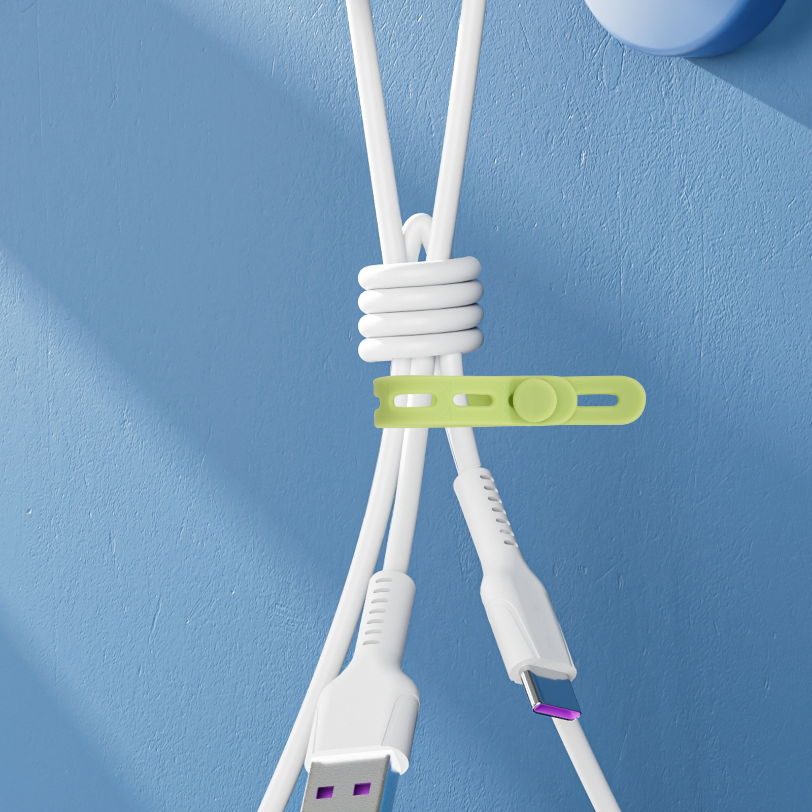 Ties Wires Silicone Cable Manager The Wire Electric Wire Silica Gel Travel 13.00X1.00X1.00CM 20 Pcs