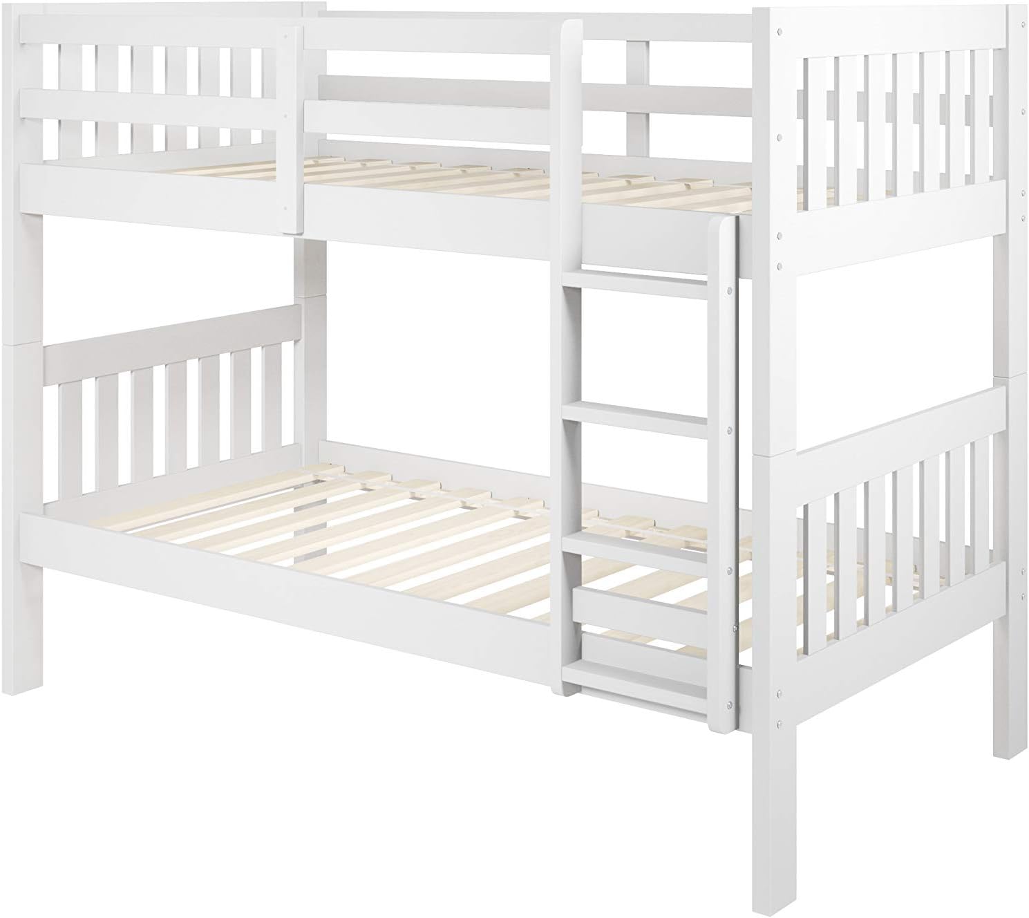 Donco Kids Austin Mission Twin Over Twin White Bunkbed