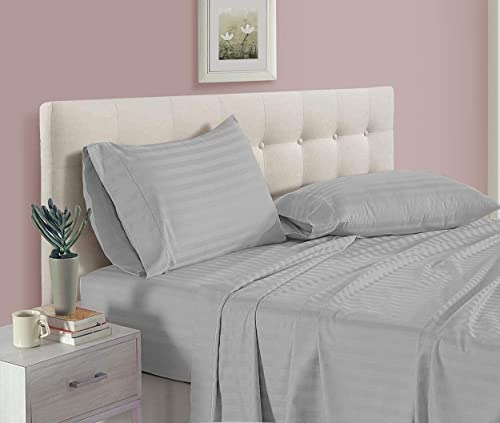 Queen Size Sheet Set - 6 Piece Set - 400-Thread-Count 100% Egyptian Cotton Bed Sheets - Deep Pockets - Easy Fit - Bed Sheets Queen Size Set - Comfy - White Bed Sheets - Queens Sheets - 6 PC