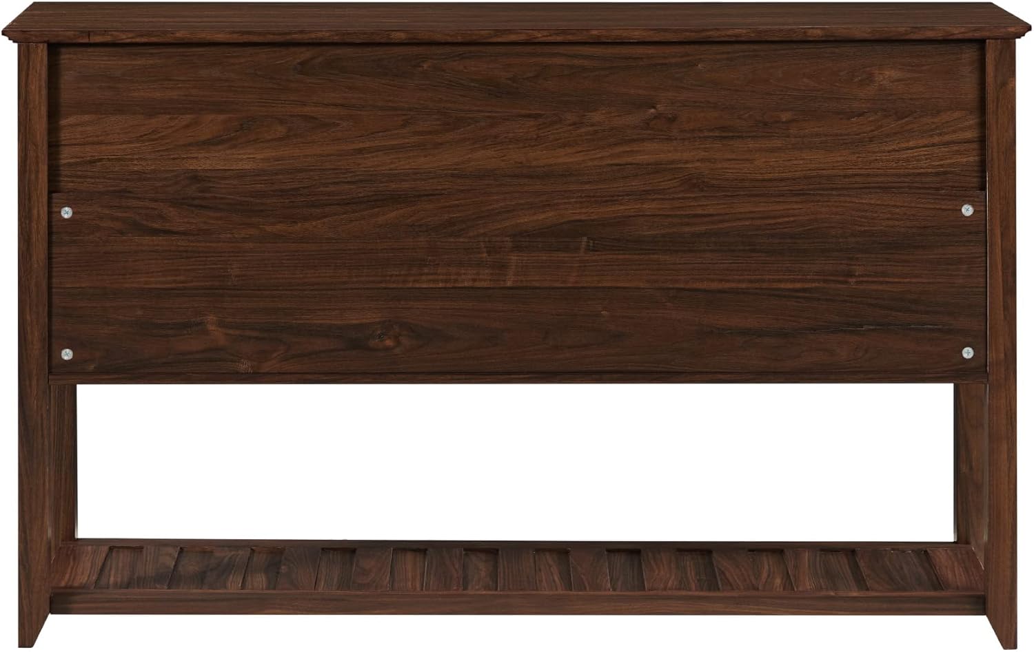 Walker Edison Luna Modern 4-Drawer Buffet with Lower Shelf, 54 Inch, Dark Walnut