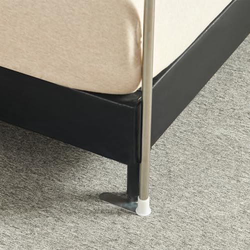 Beyeutao Full Bed Canopy Frame Rose Gold Canopy Bed Frame Aluminum Alloy Bed Canopy Bed Frame Four Poster Bed Frame.