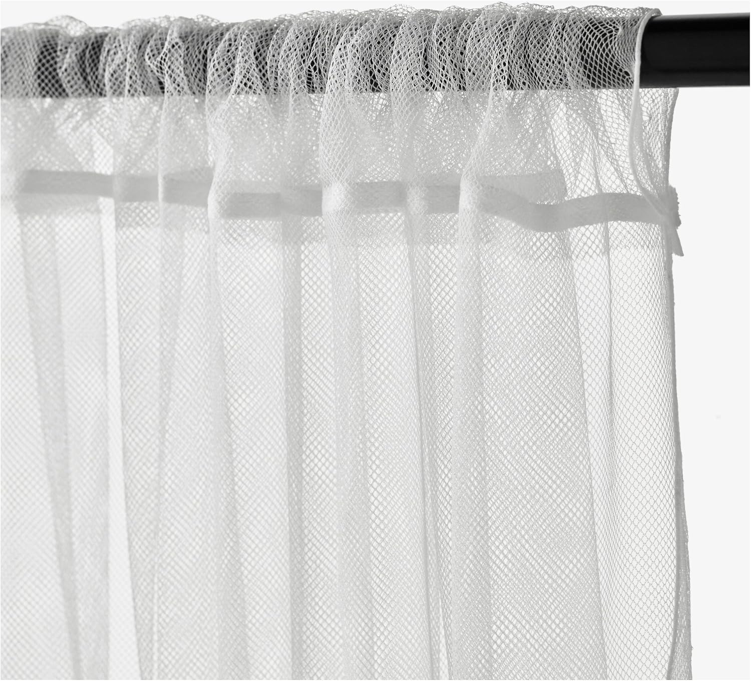 IKEA LILL Curtains Sheer Net White 2 Panels 110 X 98 Canopy Room Divider Voile