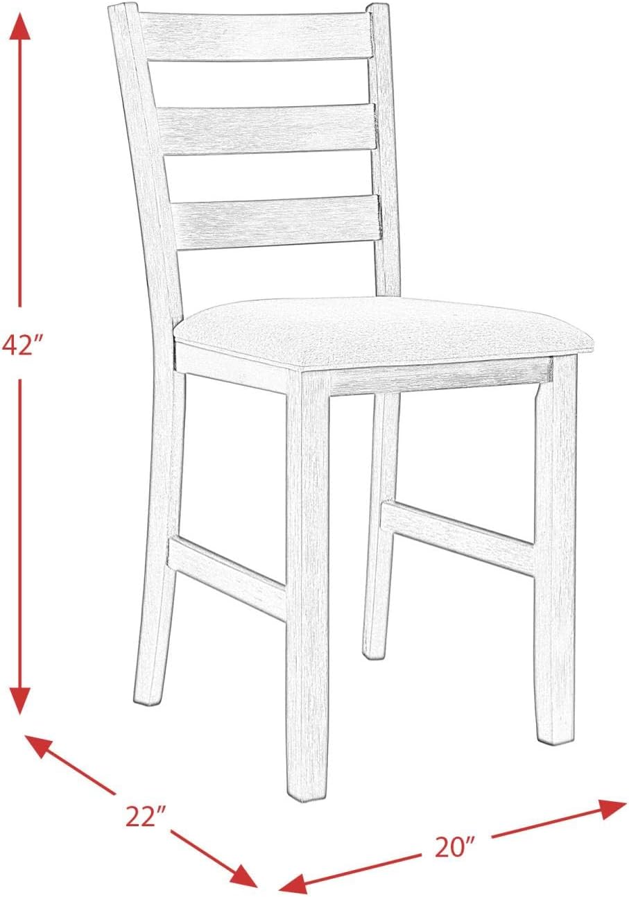 Picket House Furnishings Kona Counter Height Side Chair Set in White