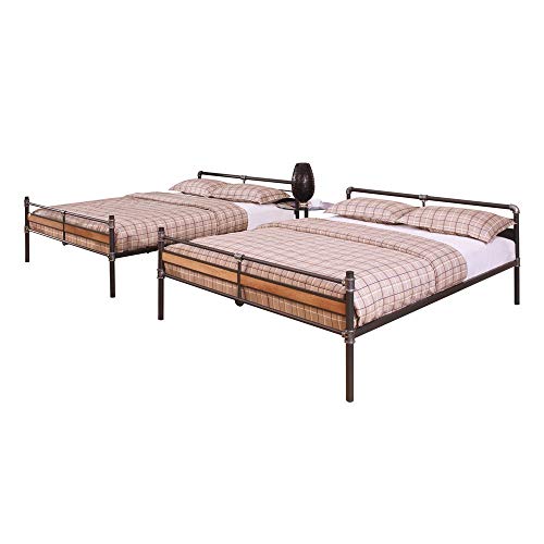 Acme Brantley II Full XL Over Queen Metal Bunk Bed in Sandy Black