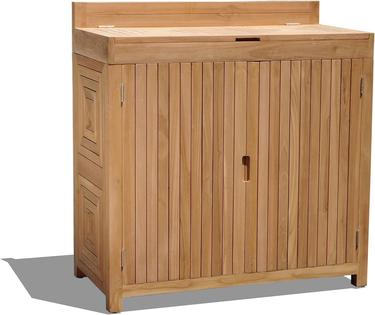 Grade A Teak Wood Outdoor Patio Solvang Teak Storage Cabinet #13SoCb