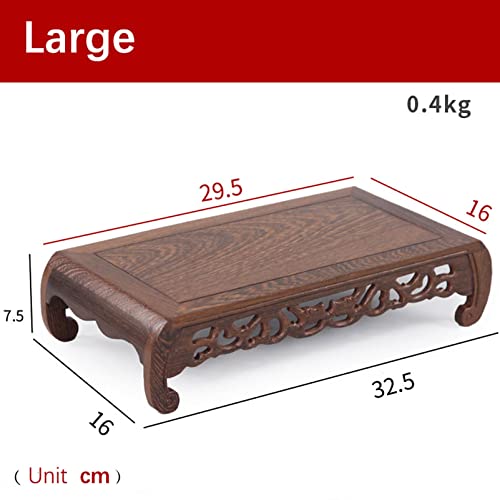 Small Altar Table for Spiritual ，Meditation Table Altar Wooden Wiccan Altar Table Hand Carving, Little Shrine Table for Altar Puja Buddha Display/Mini Tea Table Japanese