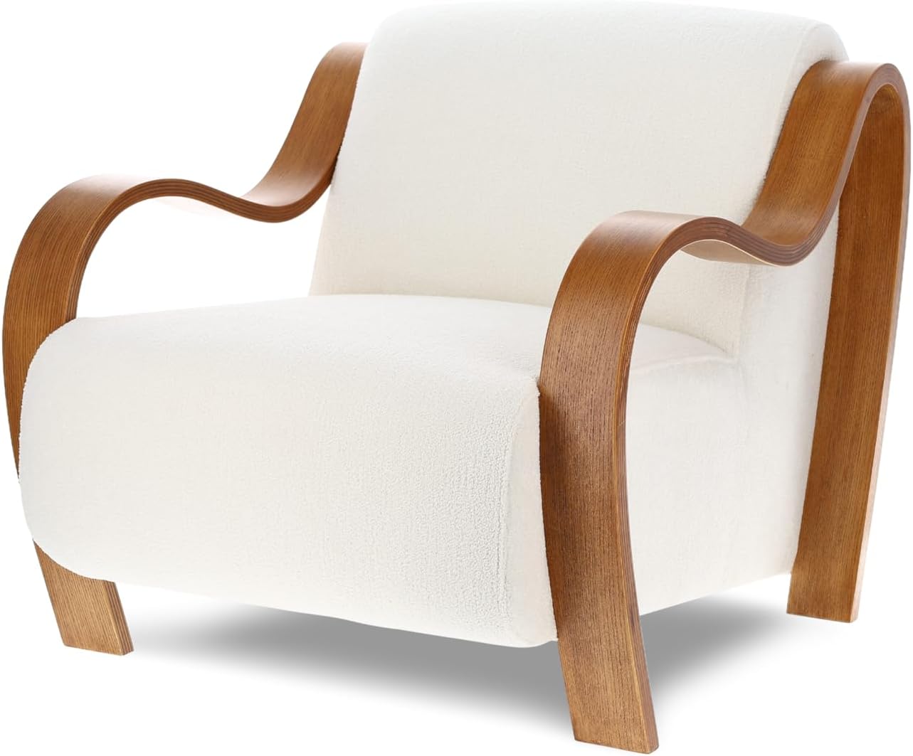 Valencia Alexis Boucle Fabric Accent Chair 30