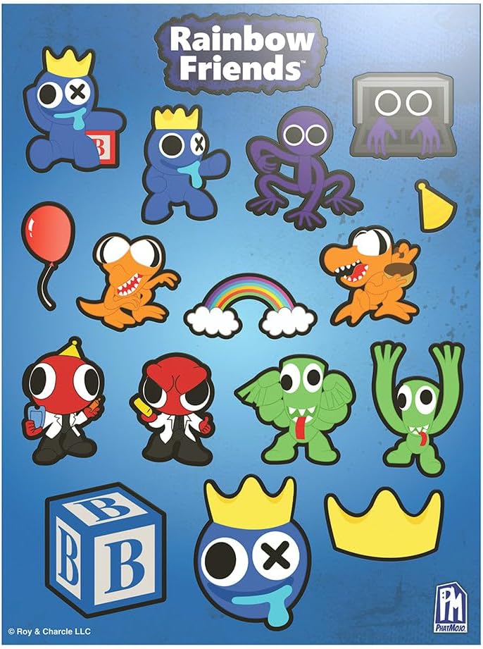 Rainbow Friends - Blue Ultimate Head Bundle (Piggy Bank Case w/ 8 Items, Series 1) [Online Exclusive]