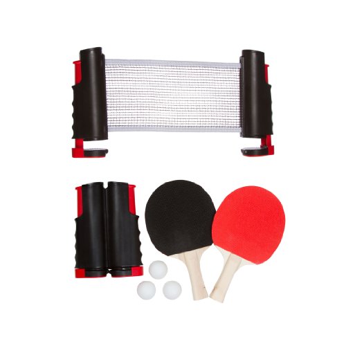 Trademark Innovations Anywhere Table Tennis Set with Paddles and Balls
