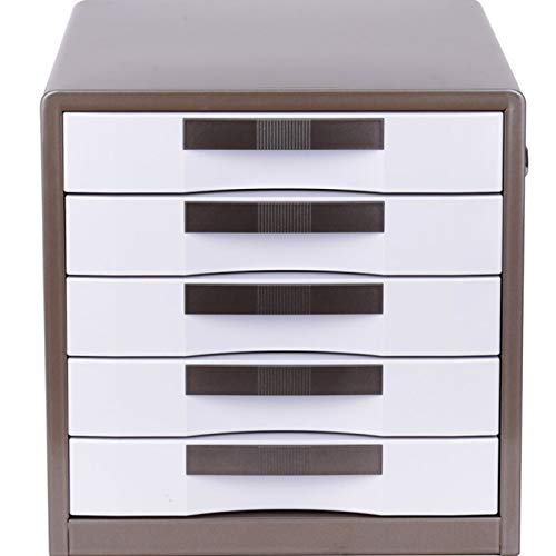 Storage with Lock Metal Desktop File Cabinet with Index Label Drawer Data Storage Cabinet Office Supplies (Five floors)
