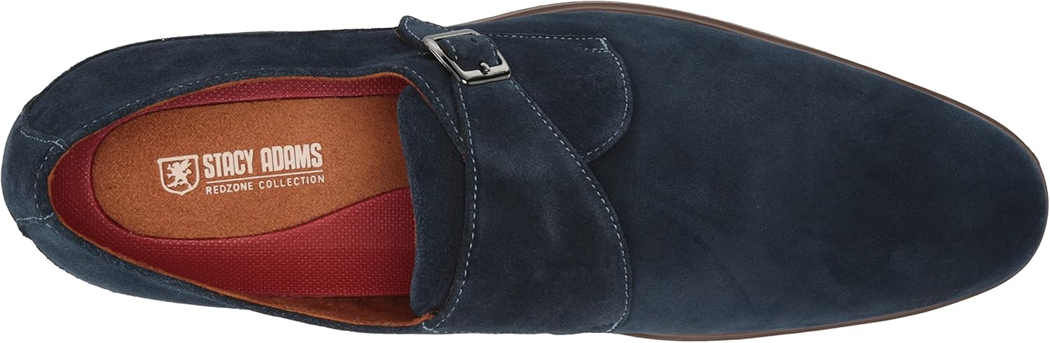 Stacy Adams Men's Taylen Monk-Strap Loafer, Navy, 12