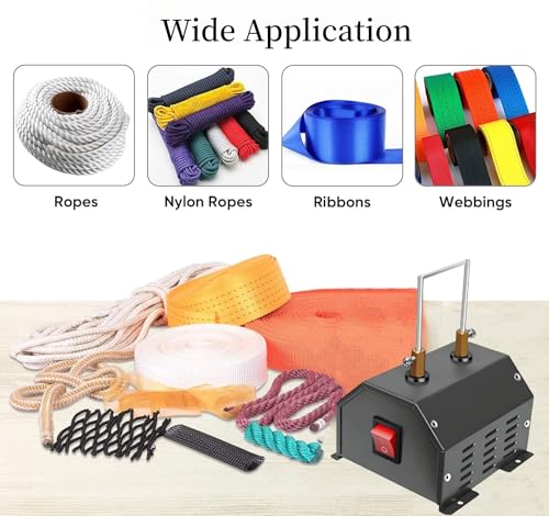 Electric Bench Rope Cutter Hot Knife Nylon Webbing Braid Fabric Belting Ribbon Thermal Cutting Tool 30W (Heat cutter)