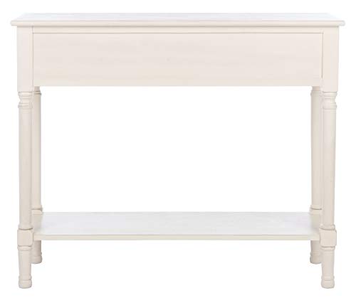 Safavieh Home Collection Ryder Black 2-Drawer Bottom Shelf Console Table CNS5719B, 0