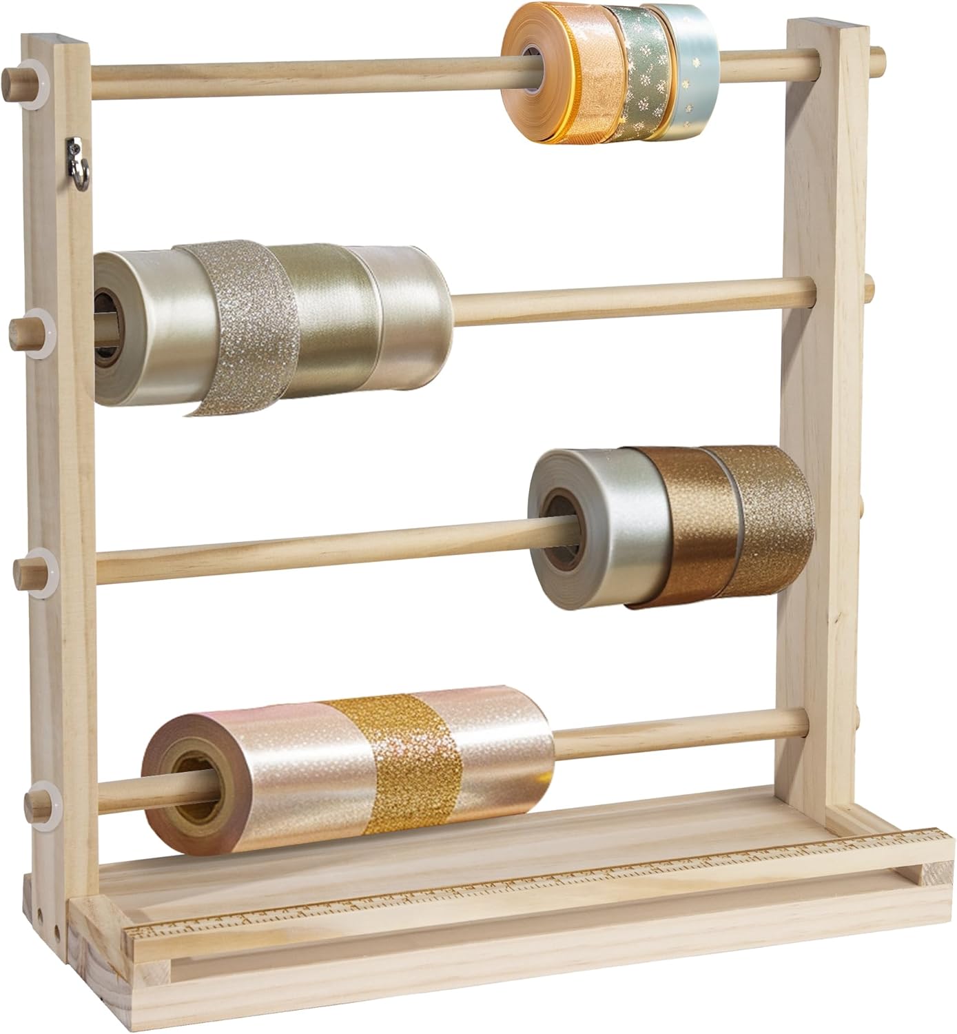 Ribbon Organizer,Ribbon Holder Organizer Rack,Ribbon Spool Holder Suitable for Wreath Making Supplies,Spool Holder,Ribbon Storage Organizer for Craft Room,Sewing Room and Flower Store.