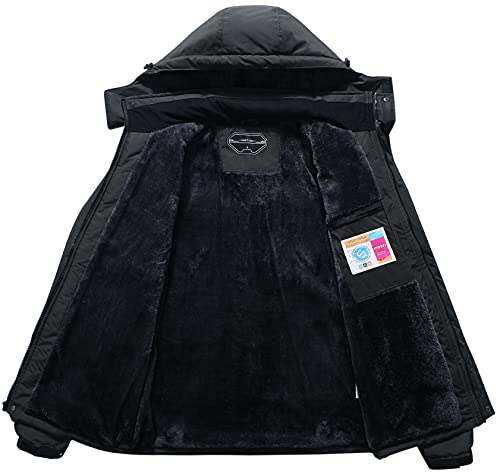 OTU Men's Waterproof Ski Jacket Snowboarding Windbreaker Warm Winter Hooded Mountain Snow Coat