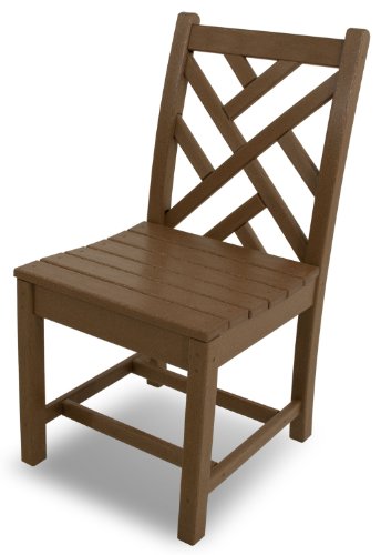 POLYWOOD CDD100WH Chippendale Dining Side Chair, White