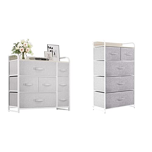 YITAHOME Fabric Dressers with Drawers - Storage Towers for Bedroom and Living Room Organization