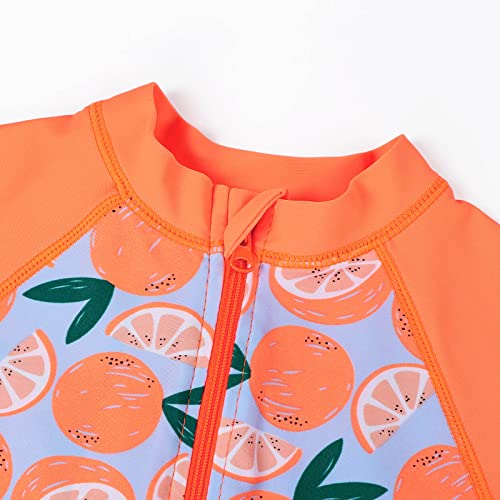 XFGIRLS Baby/Toddler Girls Swimsuit Long Sleeve One-Piece Bathing Suit Rash Guard