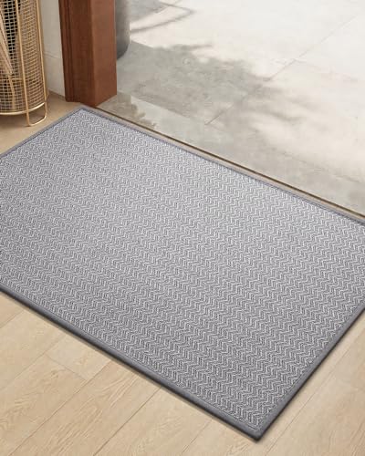 Color&Geometry Thin Indoor Entrance Mats for Home, 24