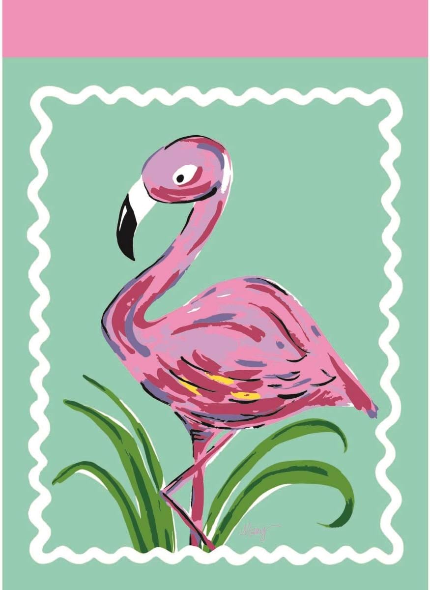 Magnolia Garden Flags M010051 13 x 18 in. Flamingo Polyester Garden Flag