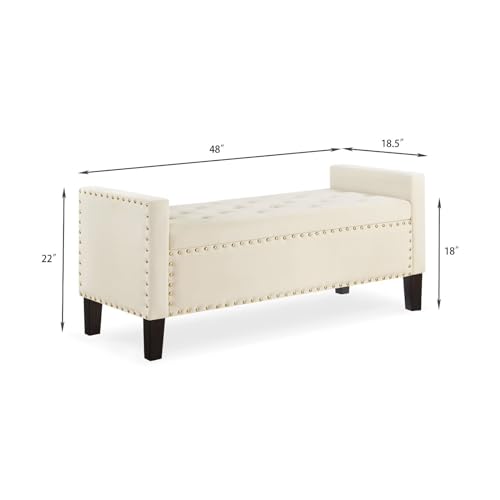 Storage Ottoman Bench, 48