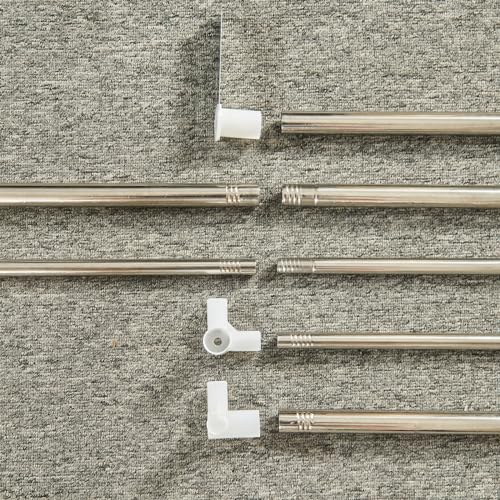 Beyeutao Full Bed Canopy Frame Rose Gold Canopy Bed Frame Aluminum Alloy Bed Canopy Bed Frame Four Poster Bed Frame.