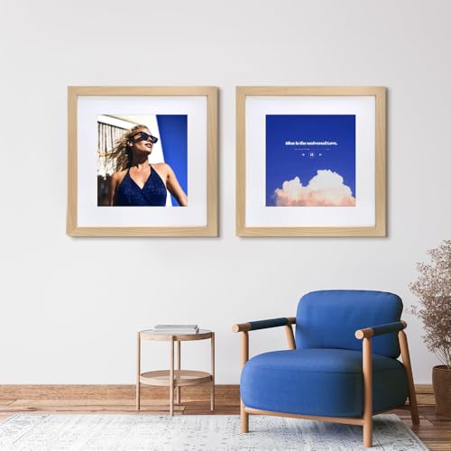 14x22 Frame Natural Wood Color, Perfect for 14x22 Inch Picture without Mat or 12x18 Inch Picture with Mat, Home Wall Decor Picture Frame-1 PCS