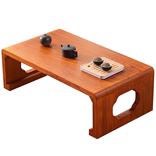 Coffee Table Retro Meditation Low Table Japanese Tatami Table Living Room Zen Tea Table Coffee Table Suitable for Bay Window (Color : C, Size : 60x40x30cm)