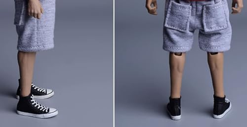 HiPlay 1/12 Scale Figure Doll Clothes: Black Shorts for 6-inch Collectible Action Figure B (Black B)