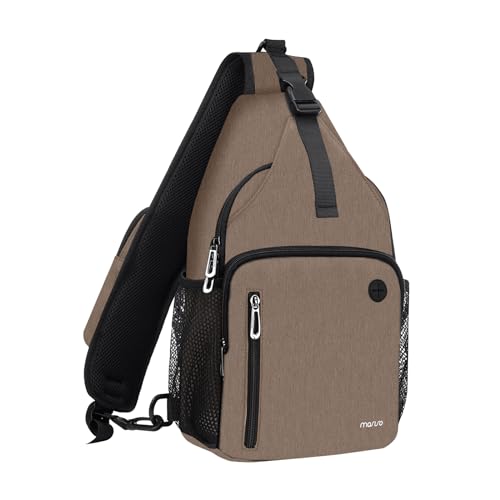 MOSISO Sling Backpack Bag, Crossbody Shoulder Bag Travel Hiking Daypack Chest Bag with Front Square Pocket&USB Charging Port