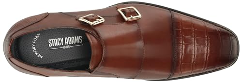STACY ADAMS men's Pierson Cap Toe Double Monk Strap Loafer