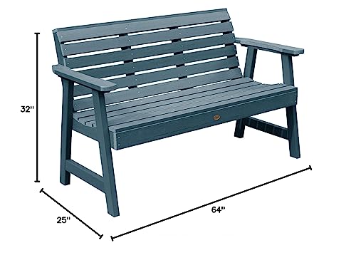 highwood Weatherly Garden Bench, 4 Feet, Rustic Red
