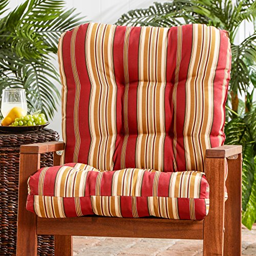 Greendale Home Fashions Outdoor Seat/Back Chair Cushion, Kinnabari