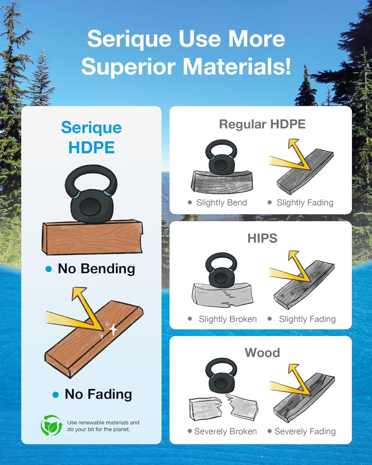 Folding Adirondack Rocking Chair, Patio Chair with Retractable Ottoman and Adirondack Chair Set Teak