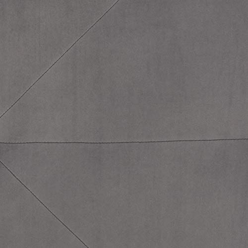 Safavieh Home Tanith Dark Grey Velvet Flower Ottoman